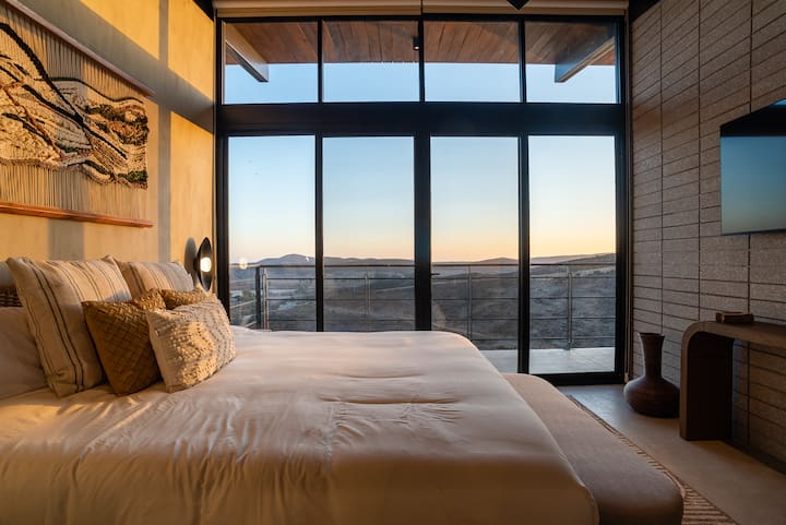 Waking to the valley from the primary suite