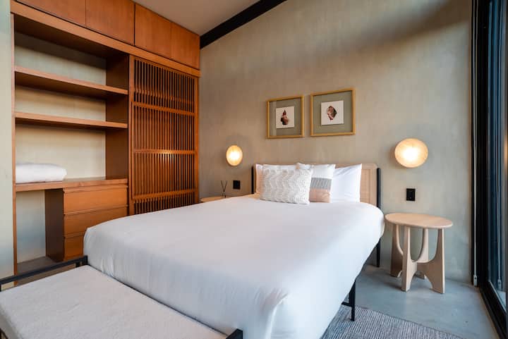 Considered detail in a guest bedroom